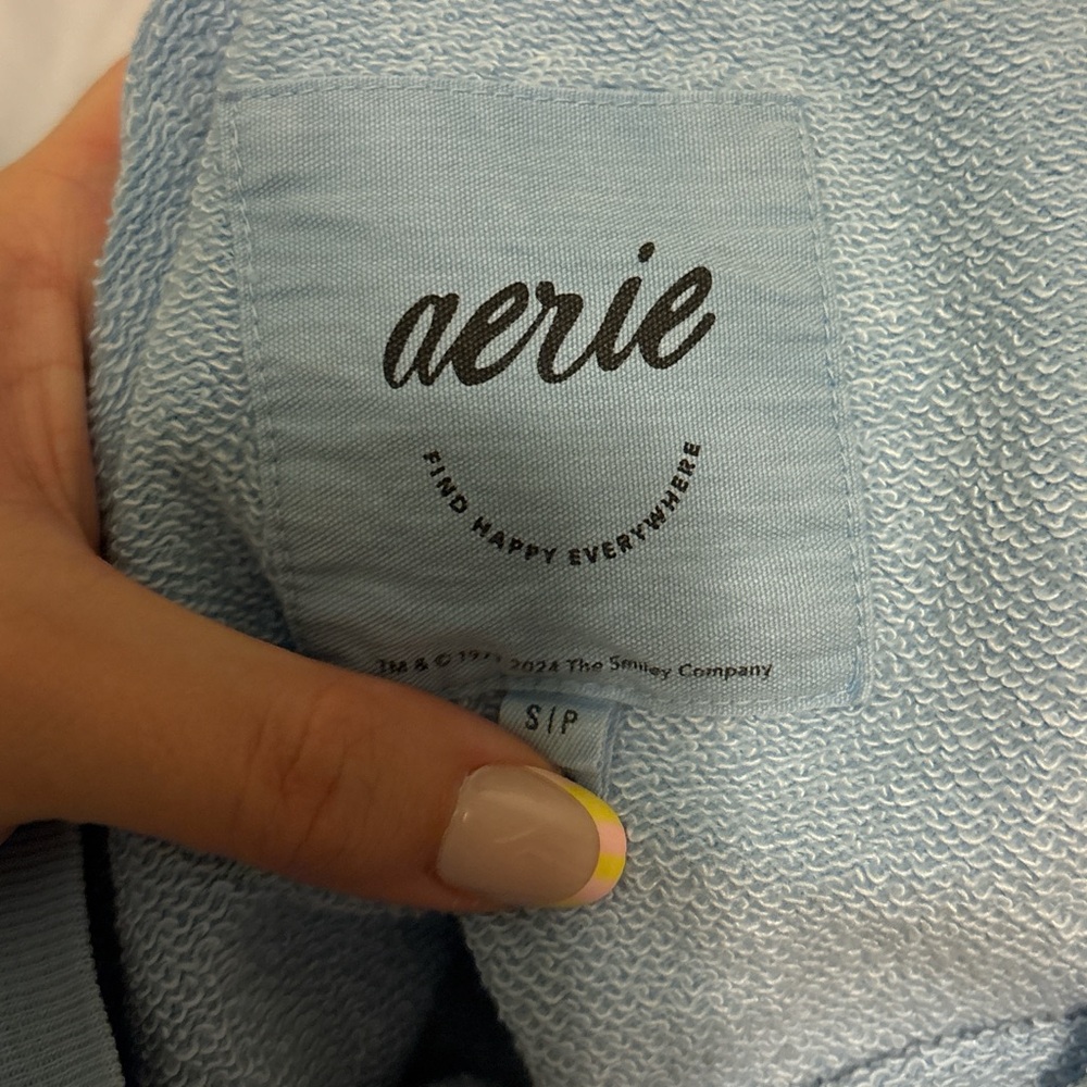 Aerie Women’s Sky Blue Crewneck Sweater - Picture 3 of 3
